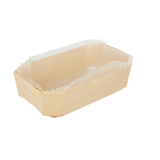 [154.88] 400 U. BARQUILLAS MADERA + MOLDES SILICONADOS 400 ML 14x9x4,5 CM NATURAL MADERA (1 UNID.)