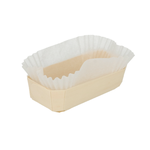 [154.96] 700 U. Barquillas Madera + Moldes Siliconados 150 Ml 12X6X3,5 Cm Natural Madera (700 Unid.)