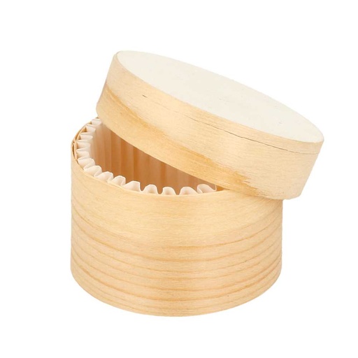 [182.98] MINI CAJITAS CILÍNDRICAS + TAPA Y CÁPSULA Ø 5x3,5 CM NATURAL MADERA (200 UNID.)