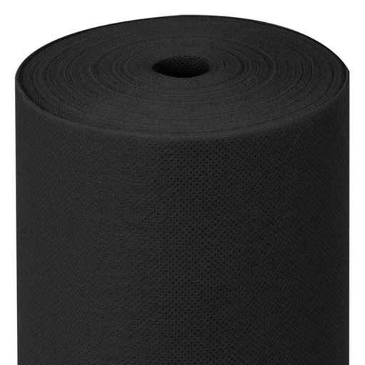 [155.99] MANTEL PRECORTADO 120 CM 'SPUNBOND' 60 G/M2 1,20x50,4 M NEGRO PP (1 UNID.)