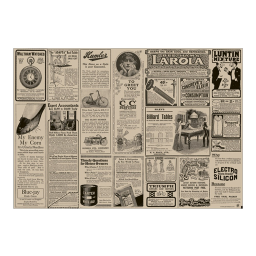 [256.41] Mantelines Xl - Reciclados 'Times' 48 G/M2 35X50 Cm Natural Papel (2000 Unid.)