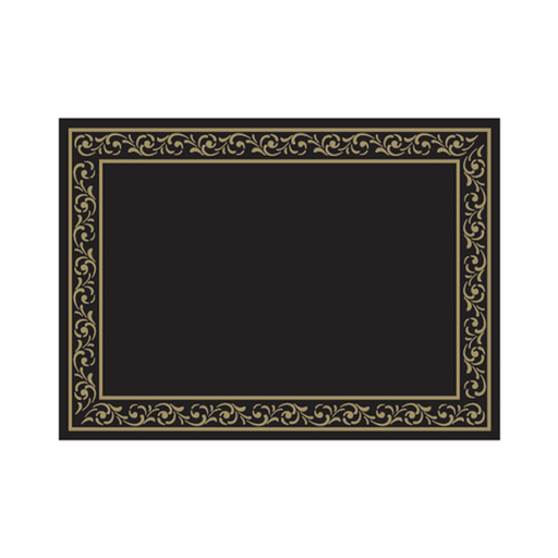 [120.47] MANTELINES 'TROYA' 48 G/M2 31x43 CM NEGRO CELULOSA (2000 UNID.)