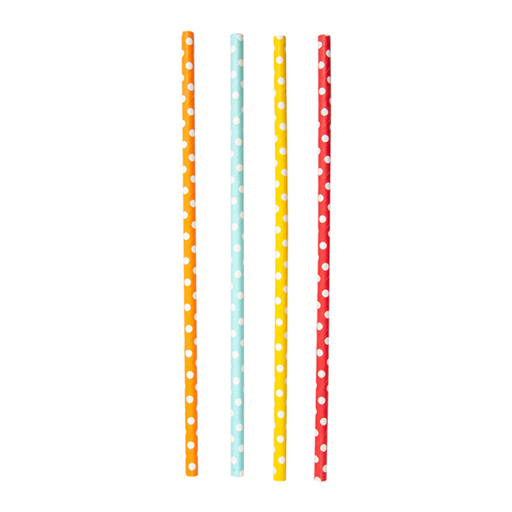 [227.96] Pajitas Rectas Topos 'Paper' Ø0,60X21 Cm Surtido Papel (3000 Unid.)