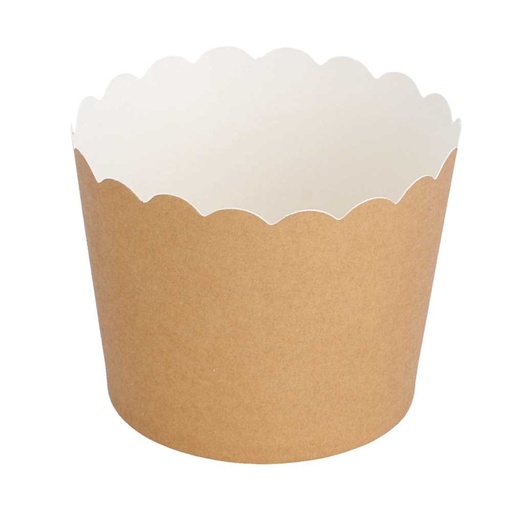 [224.14] MUFFIN CUPS 160 + 15 PE G/M2 Ø 5x4,5 CM MARRÓN CARTONCILLO (100 UNID.)