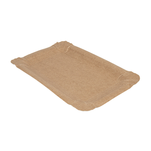 [268.61] Bandejas Pastelería - Pequeñas 300 G/M2 17,5X11Cm Natural Kraft (250 Unid.)
