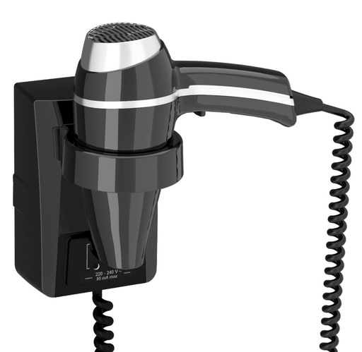 [8221203] Secapelos Clipper Ii Negro Con Soporte Y Toma