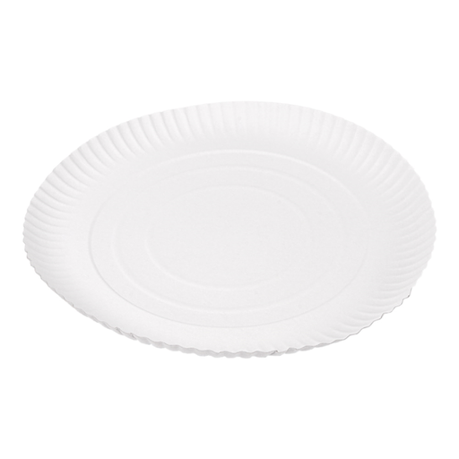 [320.45] Bandejas Relieve Pastelería 420 G/M2 Ø 30 Cm Blanco Cartón (50 Unid.)