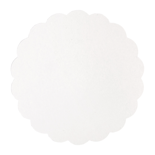 [147.08] Discos Planos Pastelería 300 G/M2 Ø 23 Cm Blanco Cartón (250 Unid.)