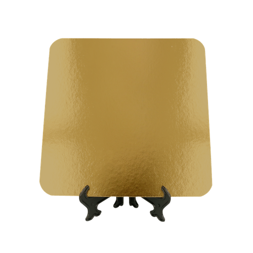 [147.42] CARTONES PASTELERÍA DOBLE CARA 950 G/M2 32x32 CM ORO/NEGRO CARTÓN (50 UNID.)