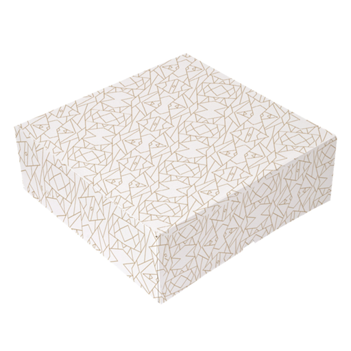 [253.34] CAJAS PASTELERÍA SIN VENTANA 'THEPACK DECO' 250 G/M2 28x28x10 CM BLANCO CARTÓN ONDULADO NANO-MICRO (50 UNID.)