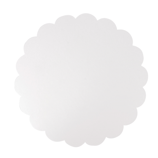 [168.33] DISCOS PLANOS PASTELERÍA 420 G/M2 Ø 35 CM BLANCO CARTÓN (250 UNID.)