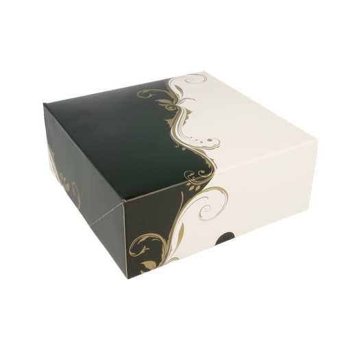 [204.64] Cajas Pastelería Sin Ventana 'Thepack Classic' 250 G/M2 18X18X7,5 Cm Blanco Cartón Ondulado Nano-Micro (200 Unid.)