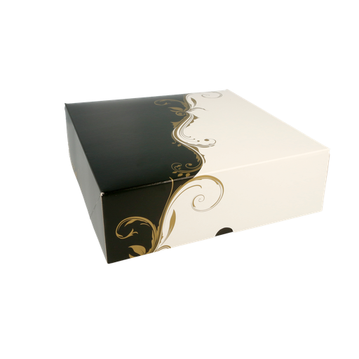 [204.65] Cajas Pastelería Sin Ventana 'Thepack Classic' 250 G/M2 23X23X7,5 Cm Blanco Cartón Ondulado Nano-Micro (200 Unid.)