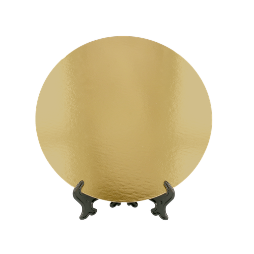 [183.77] CARTONES PASTELERÍA DOBLE CARA 950 G/M2 Ø 40 CM ORO/NEGRO CARTÓN (100 UNID.)