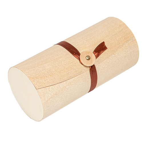 [262.85] Cajitas De Hojuela De Álamo Ø7X16 Cm Natural Madera (60 Unid.)