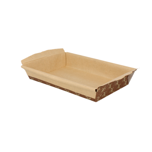 [151.36] Moldes Pastelería Laminados 165 G/M2 16,8X10,9X3,8 Cm Marrón Papel (402 Unid.)