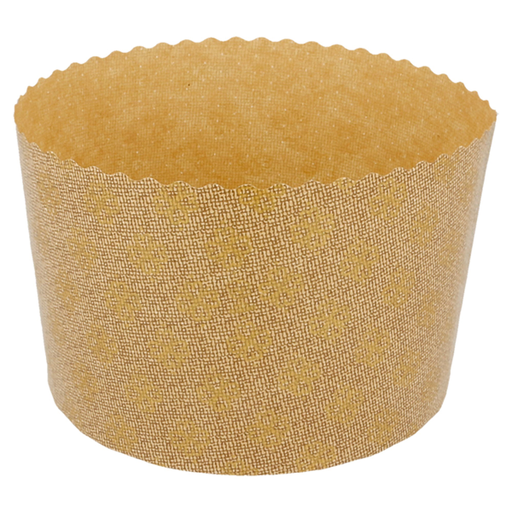 [186.80] MOLDES COCCIÓN PANETTONE 145 G/M2 Ø 13,4x9,5 CM MARRÓN CELULOSA (660 UNID.)