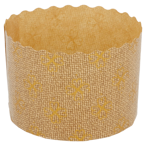 [186.87] MOLDES COCCIÓN PANETTONE 135 G/M2 Ø 7x5 CM MARRÓN CELULOSA (2000 UNID.)