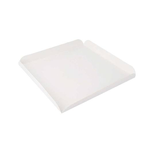 [183.69] Cuadrados Con Pestañas 15X15+2 Cm Blanco Cartón (250 Unid.)