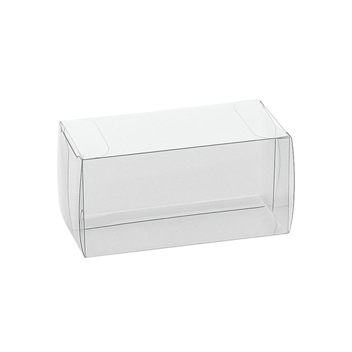 [198.08] Estuches Macarons 8X5X5 Cm Transparente Pvc (200 Unid.)