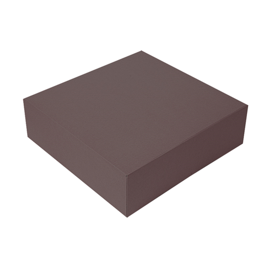 [269.59] Cajas Pastelería Sin Ventana 'Thepack' 250 G/M2 32X32X10 Cm Chocolate Cartón Ondulado Nano-Micro (100 Unid.)