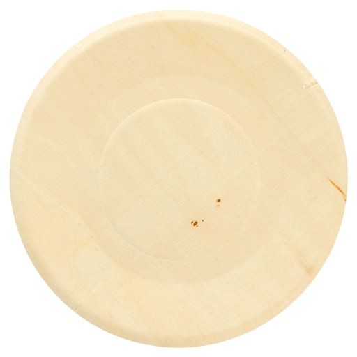 [170.34] PLATOS REDONDOS 'WOOD' Ø 21,5x1,5 CM NATURAL MADERA (50 UNID.)
