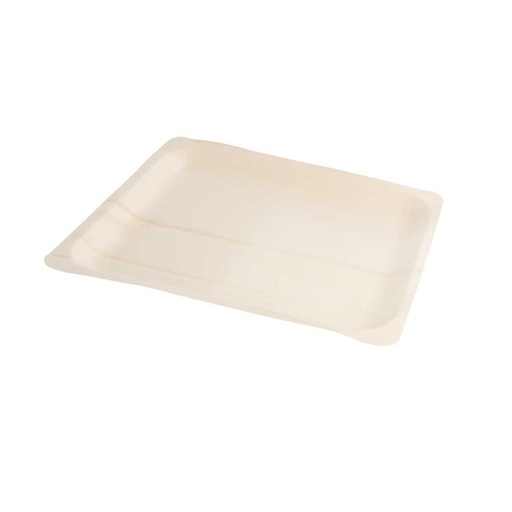 [170.42] Bandejas Rectangulares 'Wood' 26,5X21,5X2 Cm Natural Madera (50 Unid.)