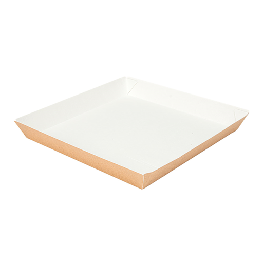 [264.01] PLATOS 'THEPACK' 245 G/M2 23x23x2,9 CM NATURAL CARTÓN ONDULADO NANO-MICRO (400 UNID.)