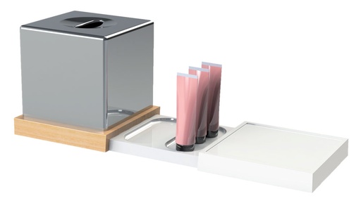 [8661587] BANDEJA PARA BAÑO ORCHESTRO BLANCA