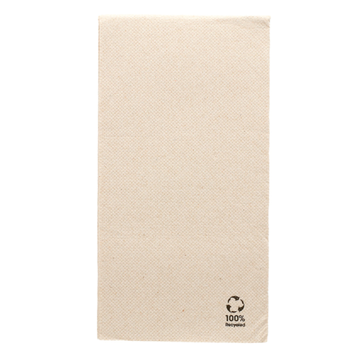 [230.87] SERVILLETAS ECOLABEL P. 1/8 'DOUBLE POINT' 19 G/M2 40x40 CM NATURAL TISSUE RECICLADO (1200 UNID.)