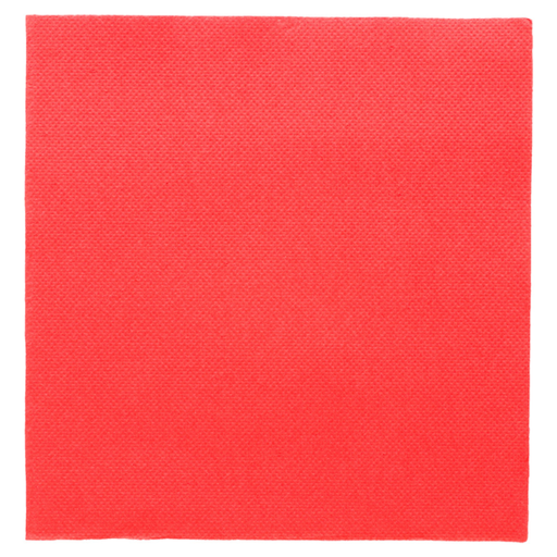 [166.42] SERVILLETAS ECOLABEL 'DOUBLE POINT' 18 G/M2 33x33 CM ROJO TISSUE (1200 UNID.)