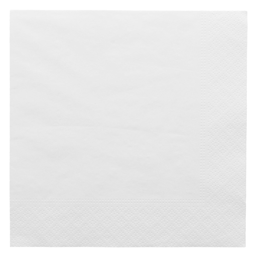 [102.16] SERVILLETAS ECOLABEL 2 CAPAS 18 G/M2 33x33 CM BLANCO TISSUE (2400 UNID.)