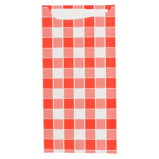 [169.50] Bolsas Cubiertos + Servilleta 'Just In Time - Vichy' 90 + 10 Pe G/M2 11,2X22,5 Cm Blanco Celulosa (400 Unid.)