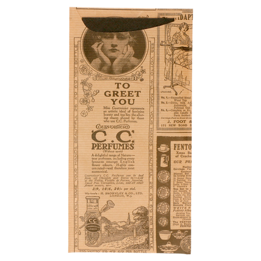 [221.85] Bolsas Cubiertos + Servilleta 'Just In Time - Times' 80 + 10 Pe G/M2 11,2X22,5 Cm Natural Kraft Verjurado (400 Unid.)