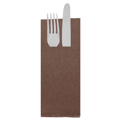 [268.96] SERVILLETAS CANGURITO 'ECOLABEL - DOUBLE POINT' 18 G/M2 33x40 CM CHOCOLATE TISSUE (1400 UNID.)