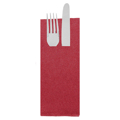 [268.95] SERVILLETAS CANGURITO 'ECOLABEL - DOUBLE POINT' 18 G/M2 33x40 CM BURDEOS TISSUE (1400 UNID.)