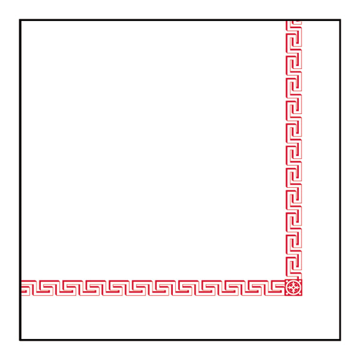 [102.04] SERVILLETAS "GRECA" 45 G/M2 40x40 CM BLANCO AIRLAID (700 UNID.)