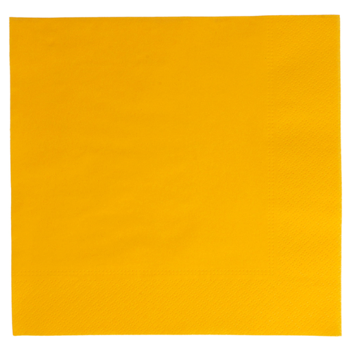[167.90] SERVILLETAS ECOLABEL 2 CAPAS 18 G/M2 39x39 CM AMARILLO SOL TISSUE (1600 UNID.)