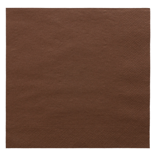 [152.58] SERVILLETAS ECOLABEL 2 CAPAS 18 G/M2 39x39 CM CHOCOLATE TISSUE (1600 UNID.)