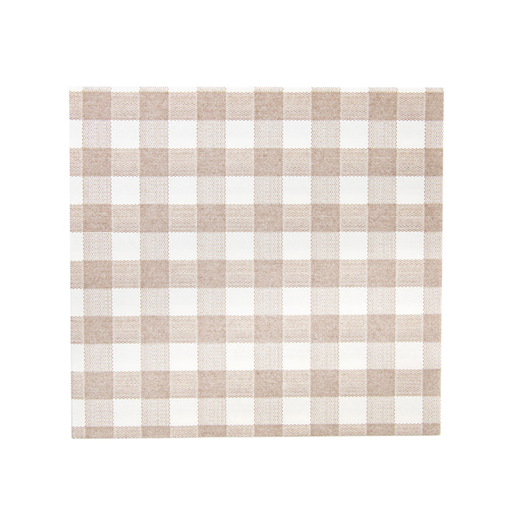 [228.57] SERVILLETAS 'LIKE LINEN - VICHY' 70 G/M2 40x40 CM TAUPE SPUNLACE (600 UNID.)