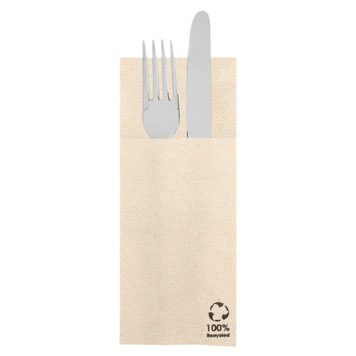 [267.05] Servilletas Cangurito 'Ecolabel - Double Point' 19 G/M2 33X40 Cm Natural Tissue Reciclado (1400 Unid.)