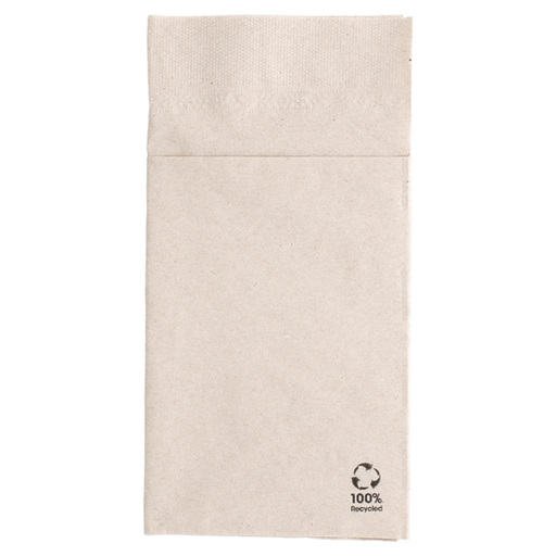 [212.49] SERVILLETAS CANGURO ECOLABEL 2 CAPAS 18 G/M2 40x40 CM NATURAL TISSUE RECICLADO (1000 UNID.)