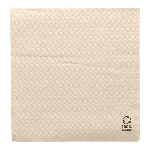 [102.80] SERVILLETAS ECOLABEL 1 CAPA 23 G/M2 33x33 CM NATURAL TISSUE RECICLADO (3000 UNID.)