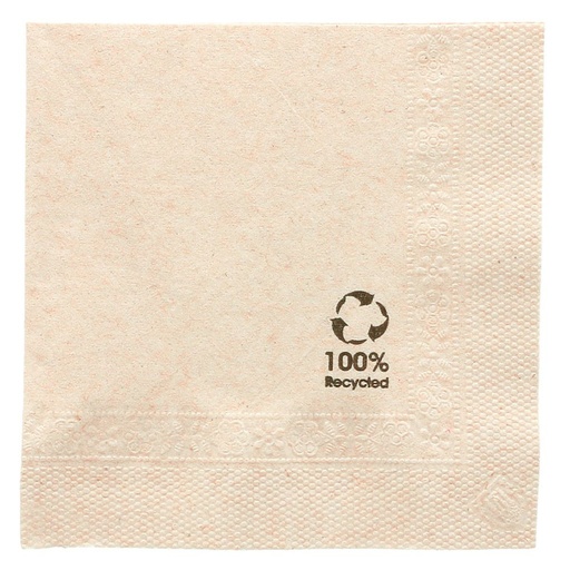 [232.04] Servilletas Ecolabel 2 Capas 18 G/M2 25X25 Cm Natural Tissue Reciclado (4800 Unid.)