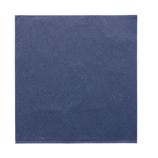 [103.50] SERVILLETAS ECOLABEL 2 CAPAS 18 G/M2 39x39 CM AZUL MARINO TISSUE (1600 UNID.)