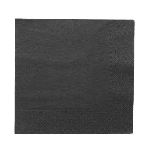 [103.00] SERVILLETAS ECOLABEL 2 CAPAS 18 G/M2 39x39 CM NEGRO TISSUE (1600 UNID.)