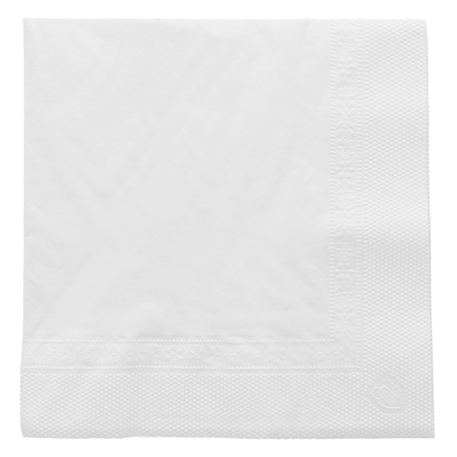[102.30] SERVILLETAS 2 CAPAS 18 G/M2 25x25 CM BLANCO TISSUE (4800 UNID.)