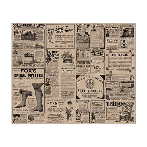 [227.83] PAPEL ANTIGRASAS BASKET 'TIMES' 34 G/M2 31x38 CM NATURAL PERG. ANTIGRASAS (1000 UNID.)