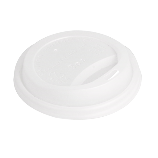 [227.72] Tapas Para Vasos 240 Ml 'Biodegradable' Blanco Cpla (1000 Unid.)