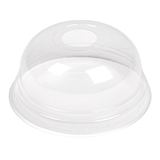 [231.34] Tapas Cúpula Con Orificio 223.99 Ø 7,8X3,9 Cm Transparente Pla (1250 Unid.)